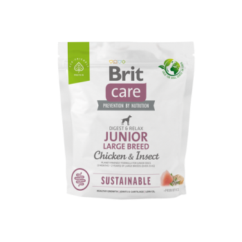 BRIT CARE ΣΚΥΛΟΥ SUSTAINABLE JUNIOR ΚΟΤΟΠΟΥΛΟ 1kg BRIT CARE ΣΚΥΛΟΥ SUSTAINABLE JUNIOR ΚΟΤΟΠΟΥΛΟ 1kg
